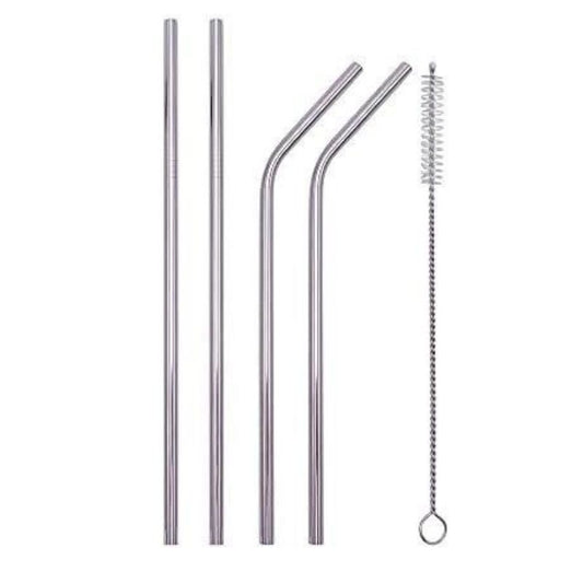 Stainless Steel Drinking Straws Set of 4pcs