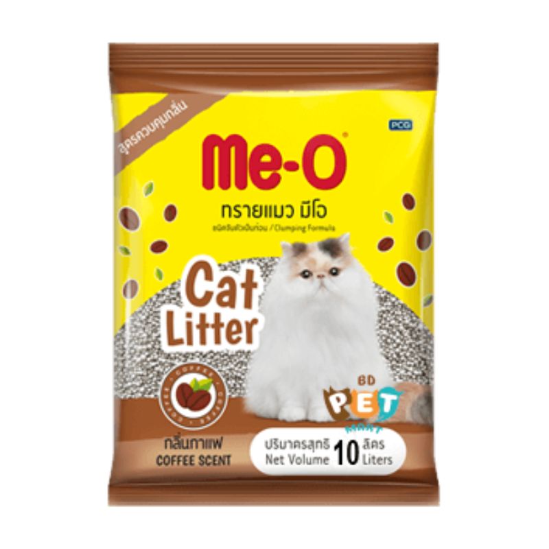 Me-O Bentonite Cat Litter Coffee 10Ltr (Pack of 2)