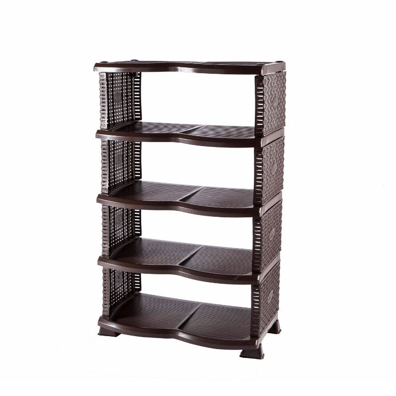 Rattan Eco Shoes Rack Brown