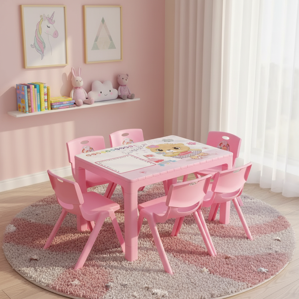 Kids Table Pink
