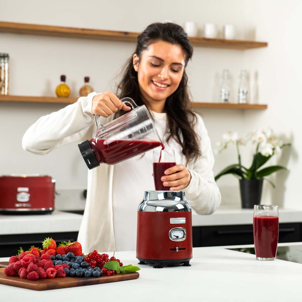 Westinghouse Retro Table Blender Red