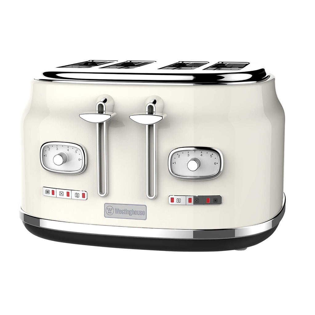 Westinghouse Retro 4 Slice Toaster White