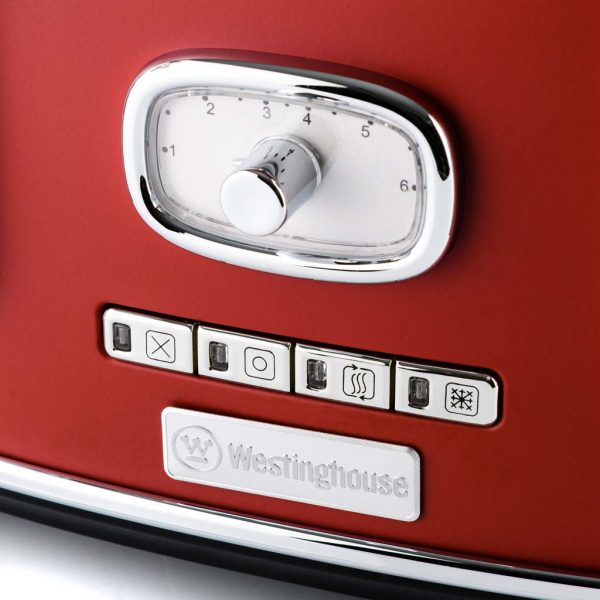 Westinghouse Retro 4 Slice Toaster Red