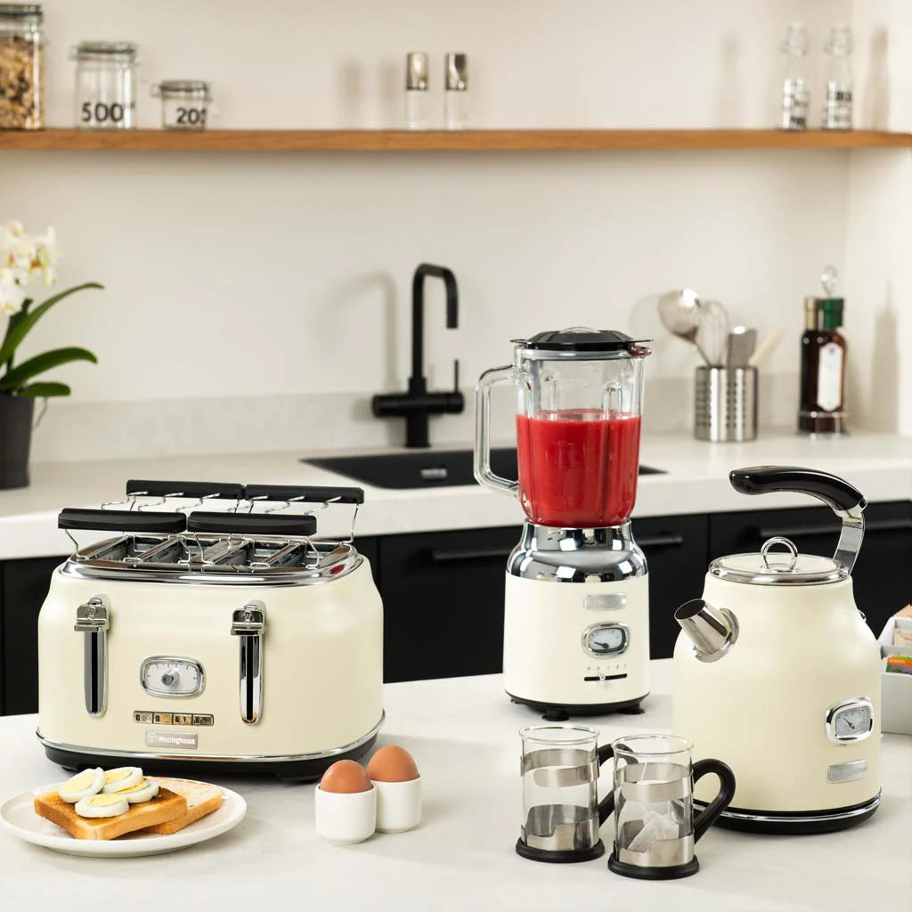 Westinghouse Retro Electric Kettle 1.7L White