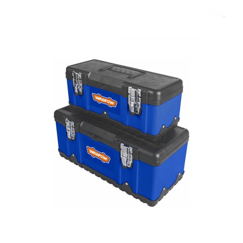 Wadfow 2 PCs Plastic&Steel Tool Boxes Set