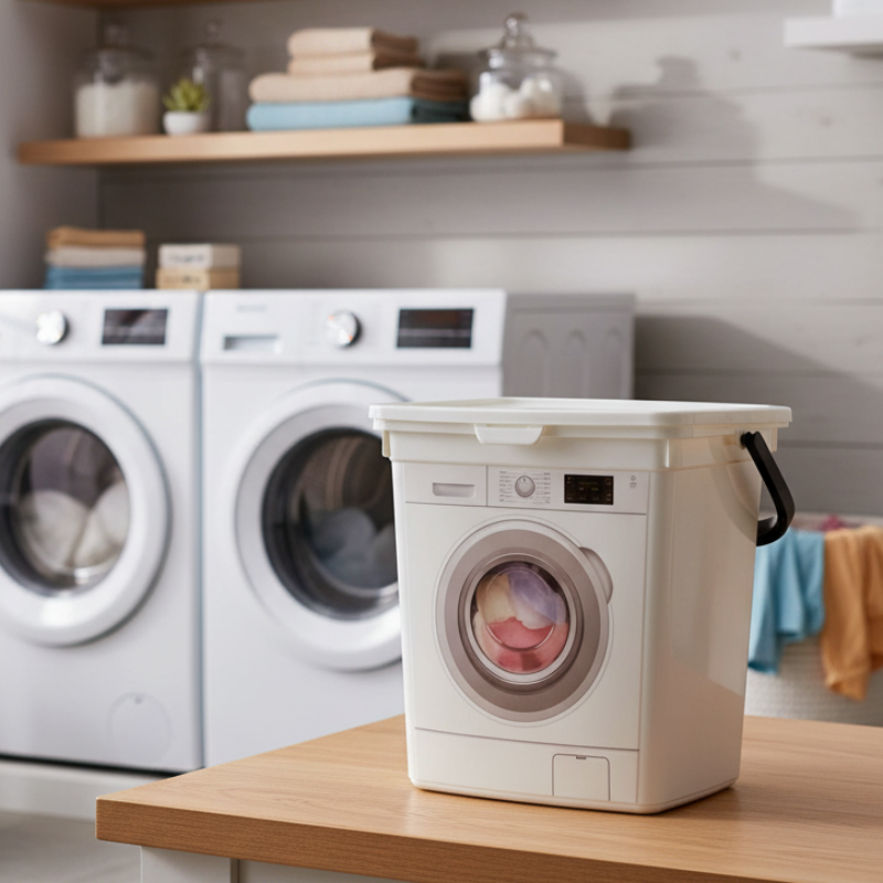 Washing Powder Storage Box With Lid