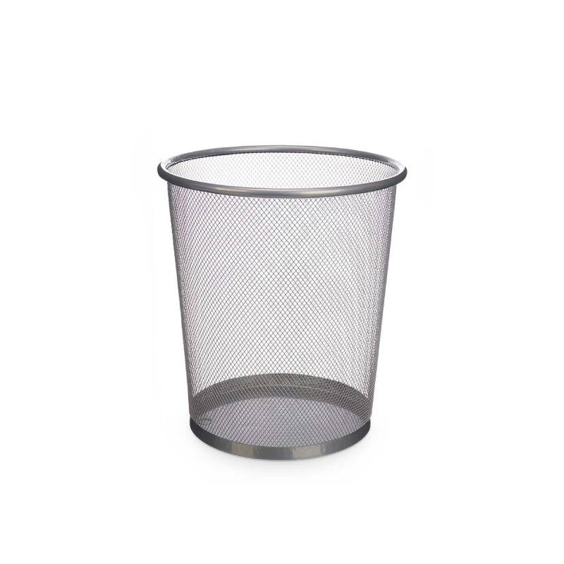 Waste Bin Grid 24cm Silver
