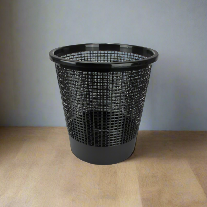 Plastic Paper Basket Black
