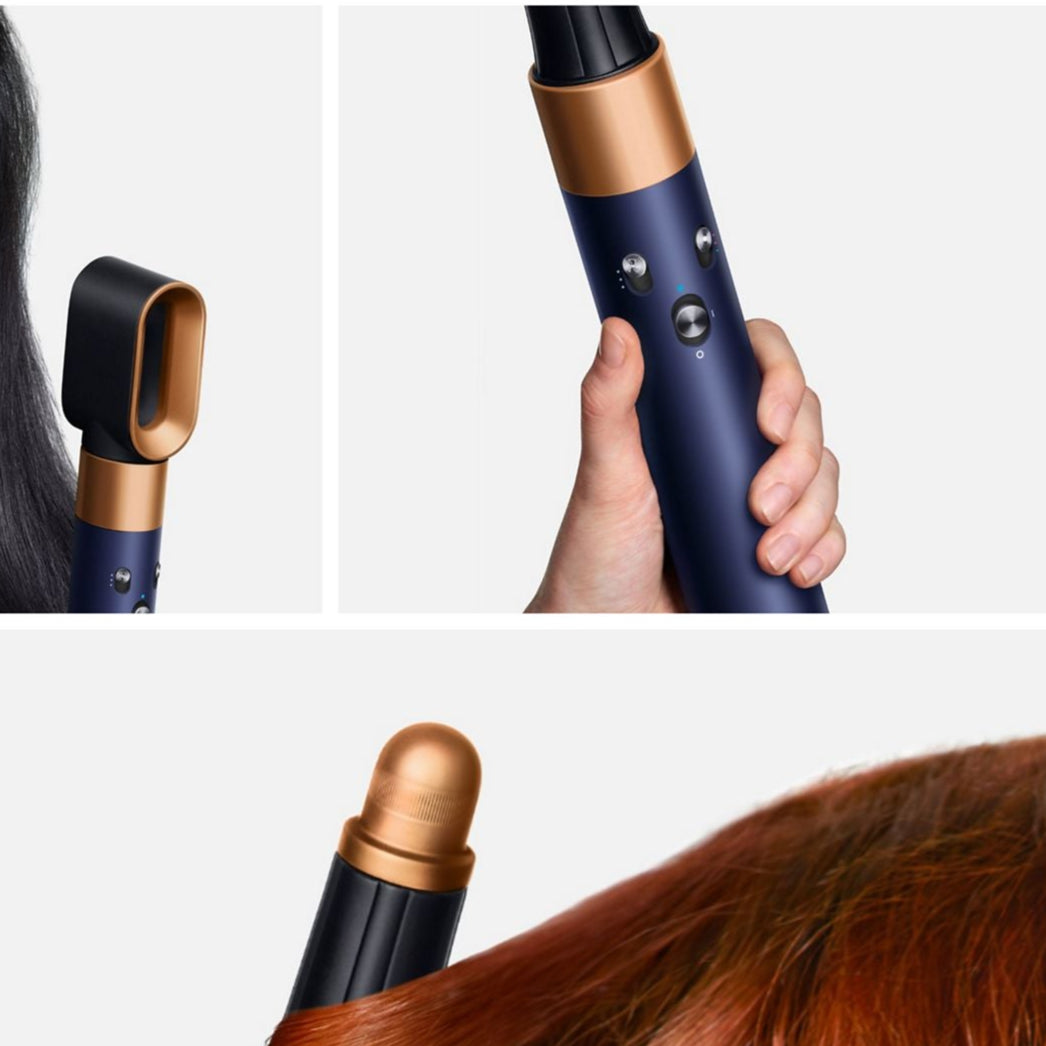 Airwrap I.D., long barrel, straight+wavy model HS08 Prussian Blue