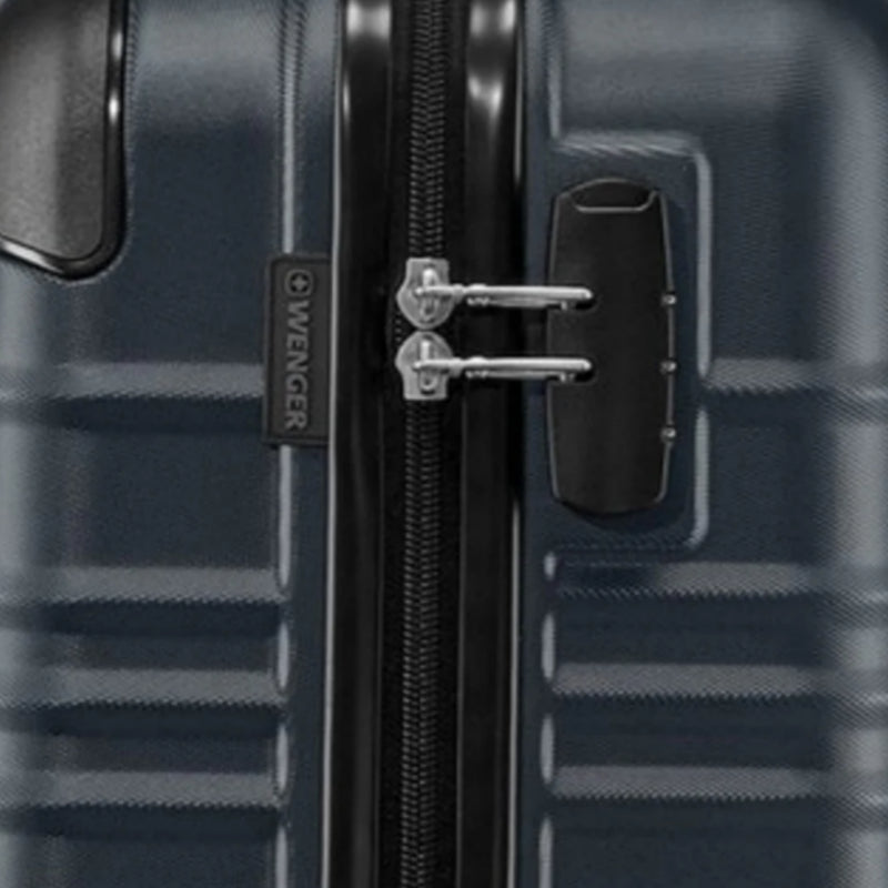 Wenger Amplar 3-Piece Hardside Luggage Set Navy Blue