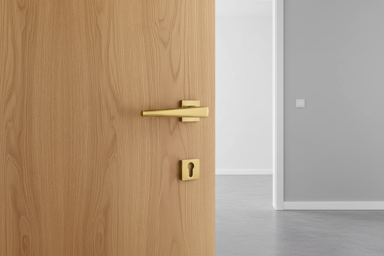 Brass Handle on Rose Portofino AB (Made in Italy)