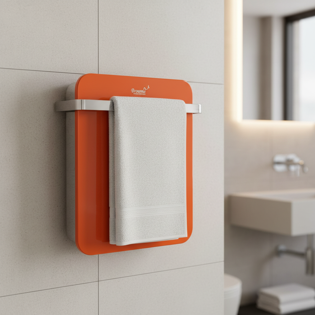 Wall Mounted Towel Dryer Orange