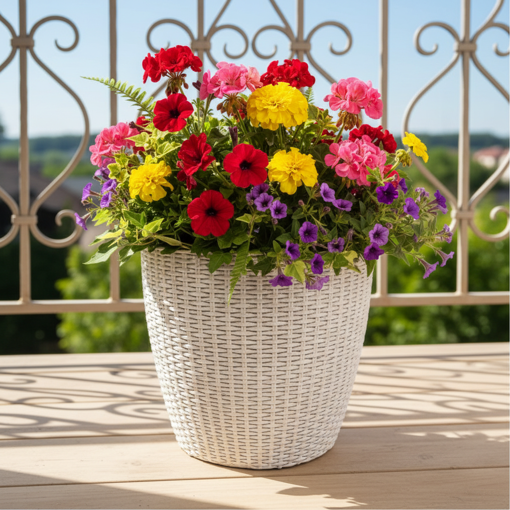 Fibre Planter White Small