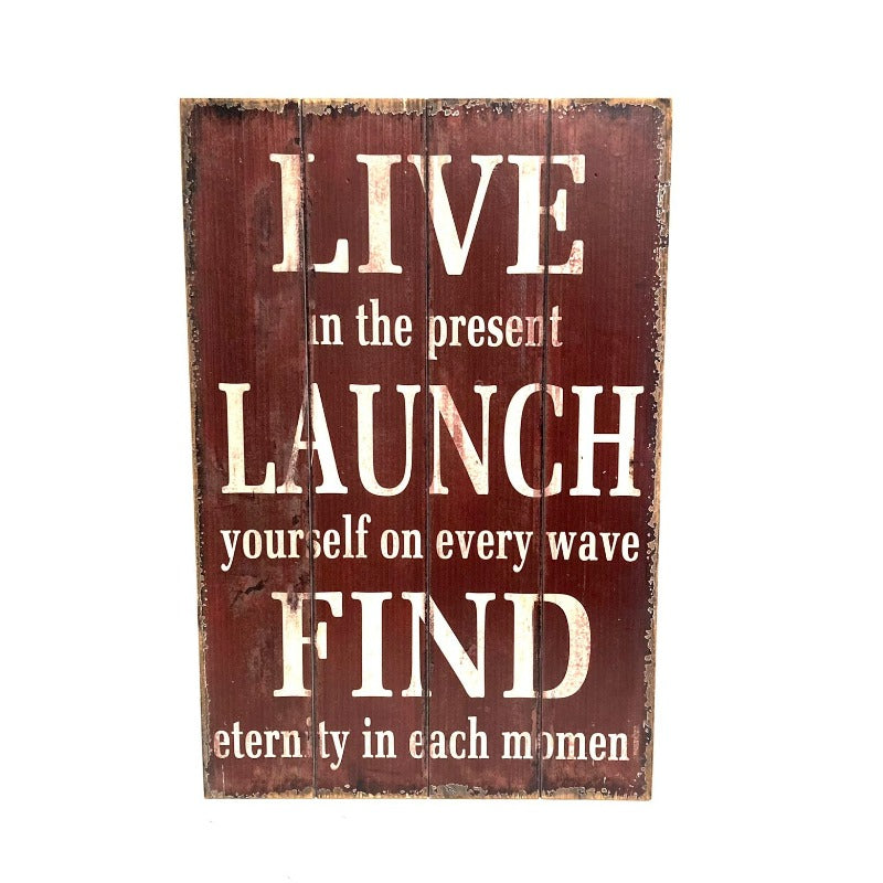 Live In The Present Wall Frame