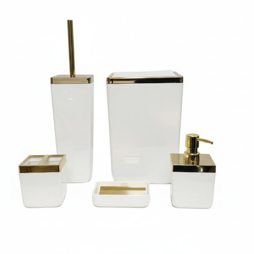 Prima Nova Toskana 5pc Bathroom Set Black