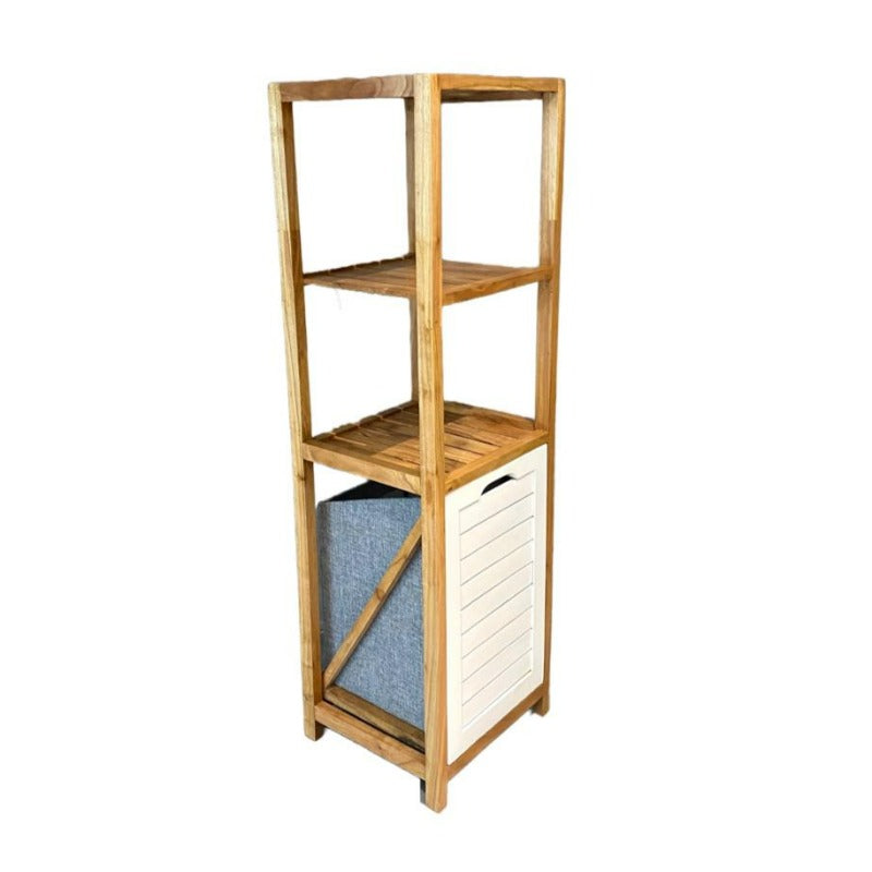 Wooden Laundry Basket With Shelves by JB Saeed Studio l Buy Laundry