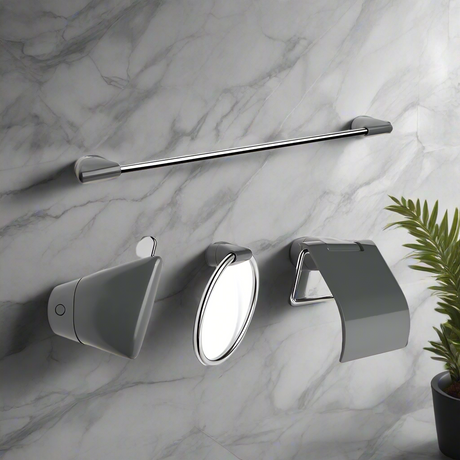 Alpha Grey Bathroom Set