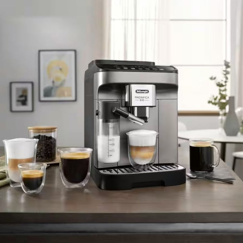 Delonghi Magnifica Evo Coffee Machine Titanium Black