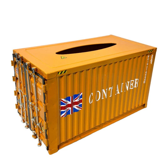 Container Tissue Box Orange