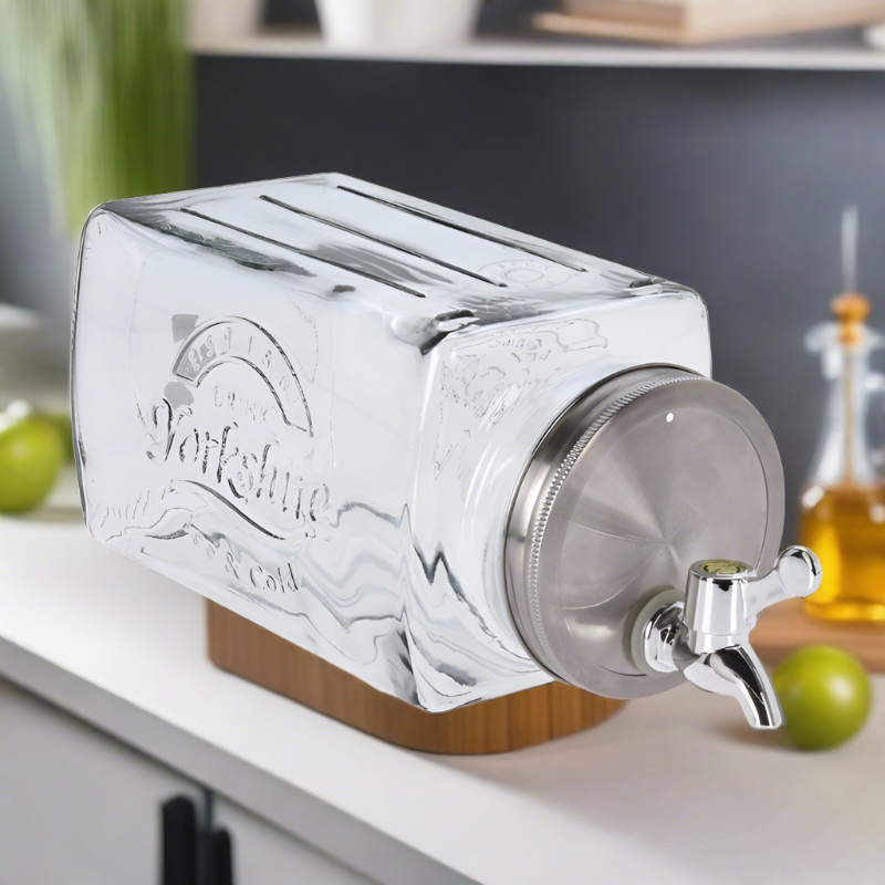 Glass Beverage Dispenser 3L