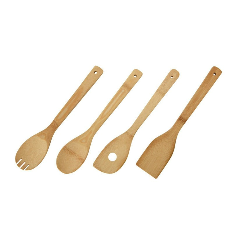 Kitchen Utensils Bamboo (Set of 4 Pcs)