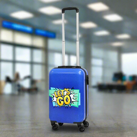 Carry On Luggage With Wheels Blue 18"