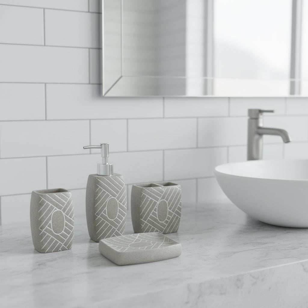 Bathroom Set Sandy (Set of 4)