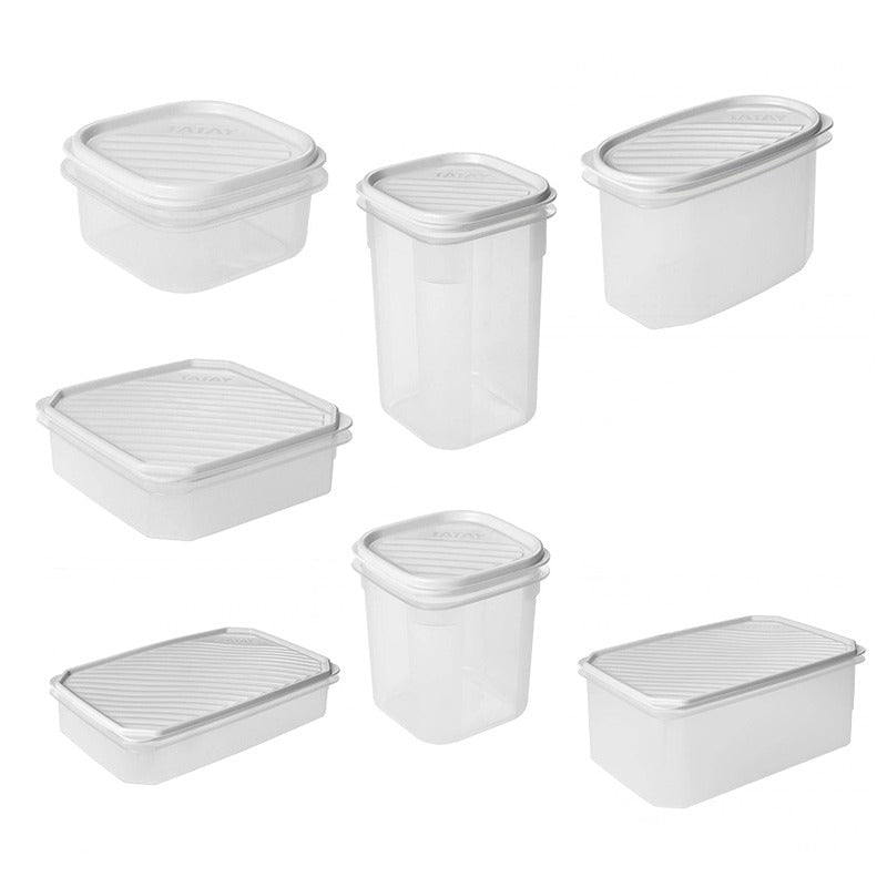 Food Container Top Flex White Combo (Set of 7)