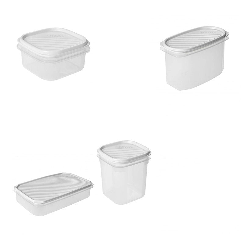 Food Container Top Flex White Combo (Set of 7)