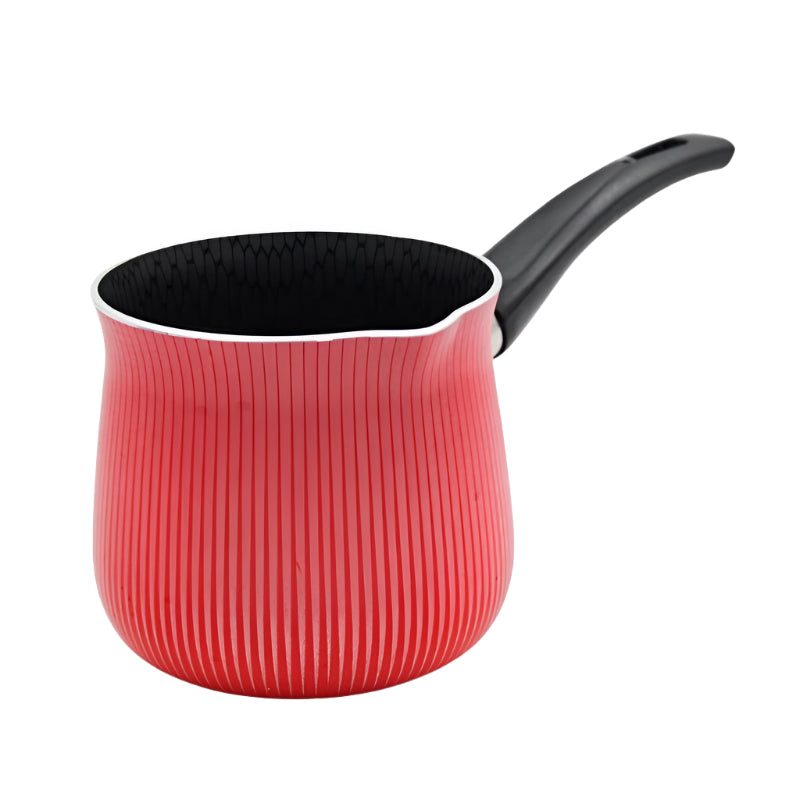 Non-Stick Coffee Warmer With Spiral Bottom Red 10cm