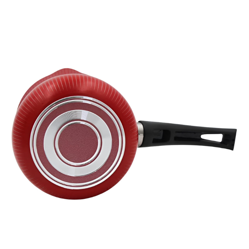 Non-Stick Coffee Warmer With Spiral Bottom Red 10cm