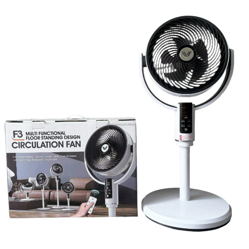 Multi Functional Rechargeable Standing Circulation Fan