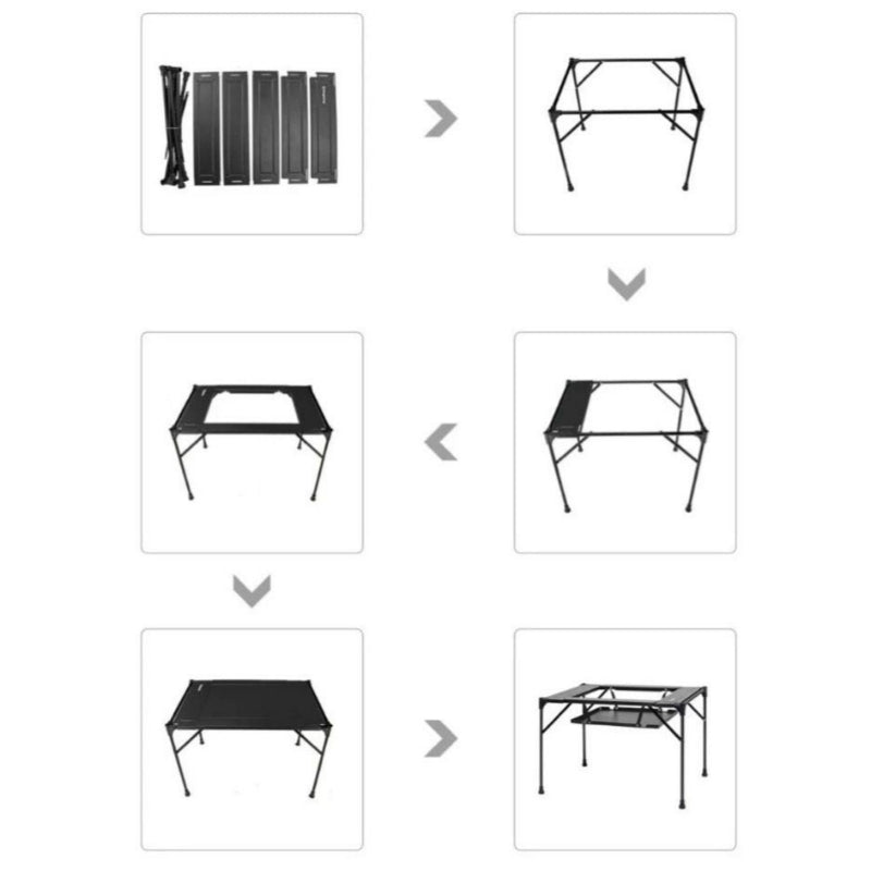 KingCamp Aluminium Alloy BBQ Camping Table