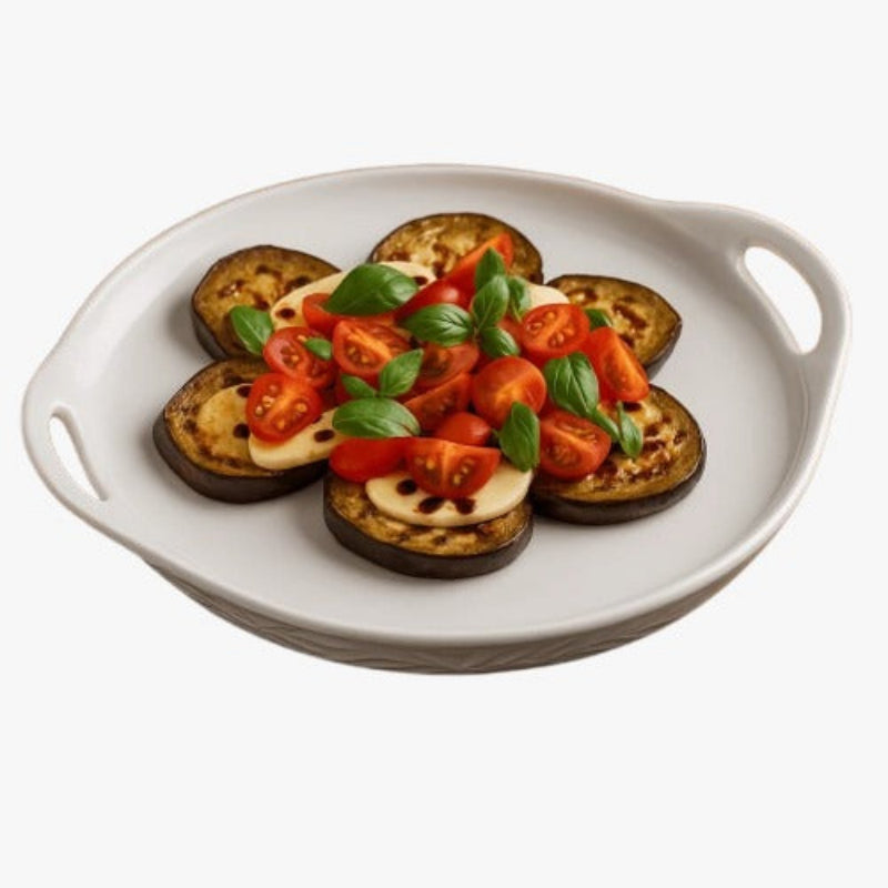 Symphony Round Serving Platter With Handle 35cm