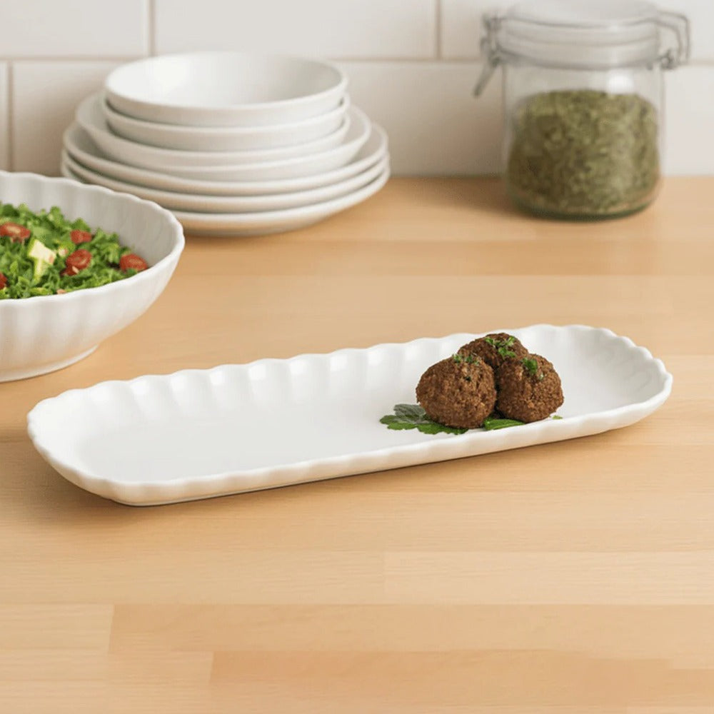 Groove Rectangular Serving Platter