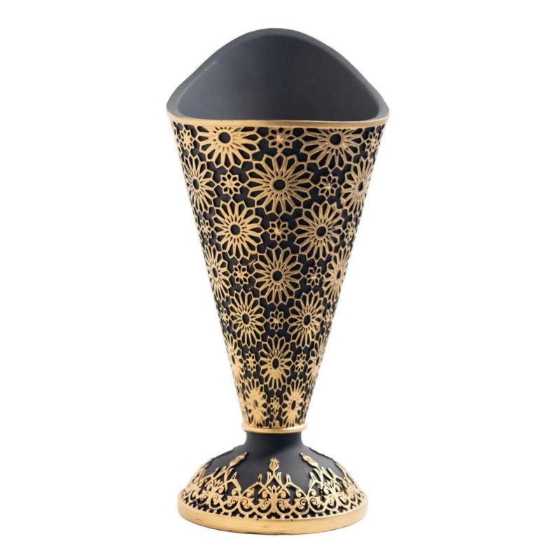 Cone Shaped Floral Bakhoor Burner