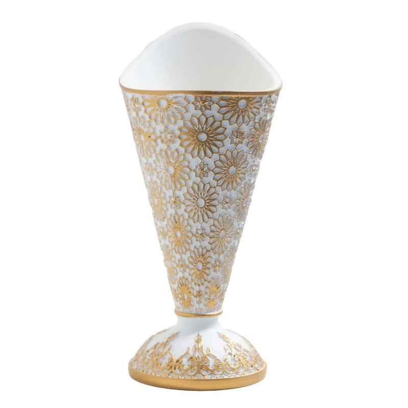 Cone Shaped Floral Bakhoor Burner