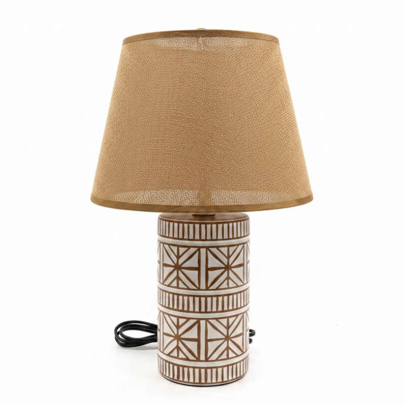 Ceramic Table Lamp Patterned