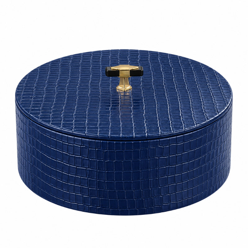 PU Leather Round Roti Box