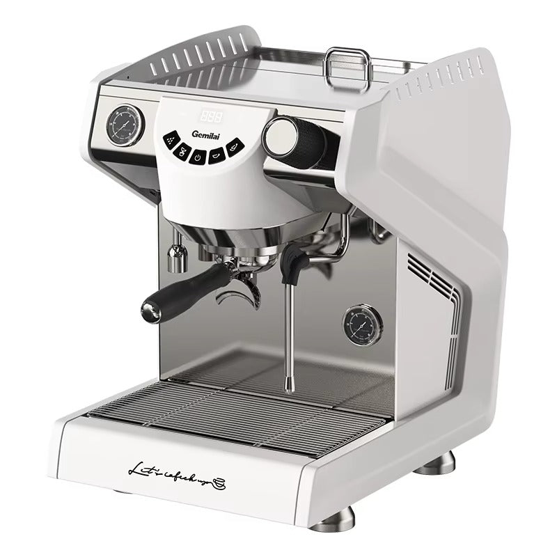 Gemilai Single Group Commercial Coffee Machine White