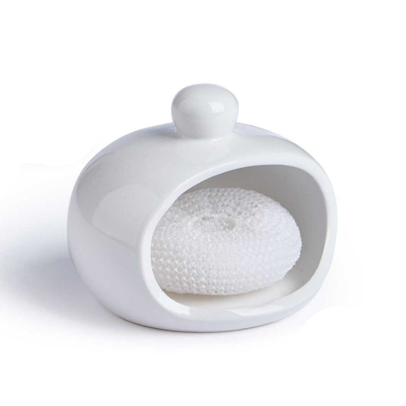 White Scrubber Drier With Sponge