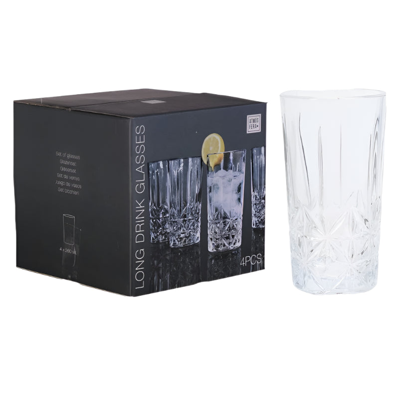 Drinking Glass 260ml Set 4pcs