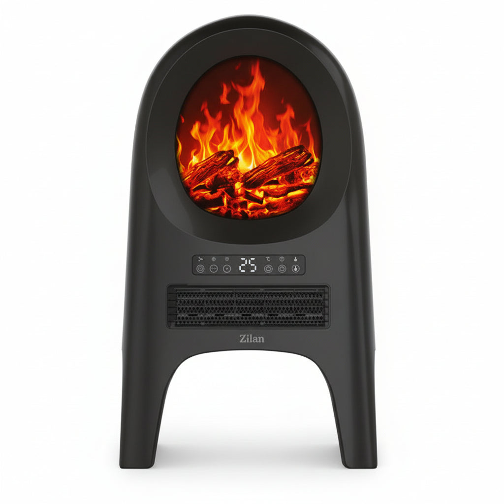 Fireplace Ceramic Fan Heater With Remote