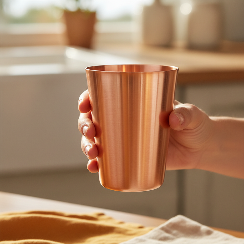 Pure Copper Drinking Glass 200ml