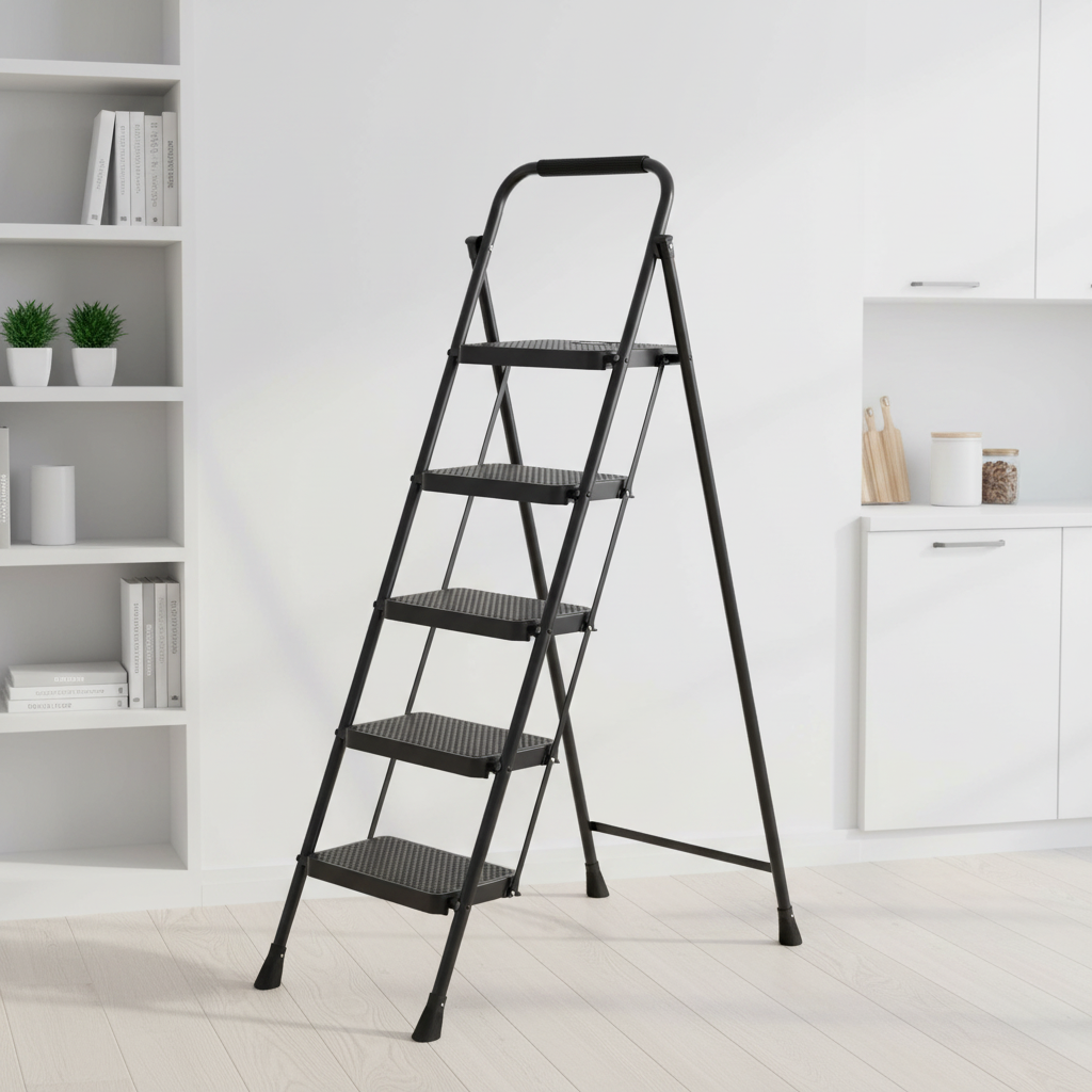Euro Tower 5 Step Metal Ladder (Made in Turkey)