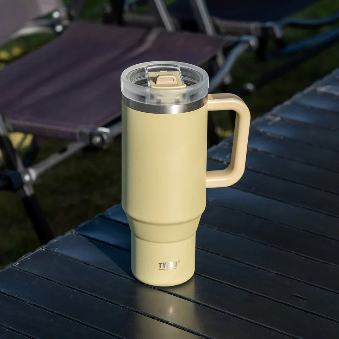 Tyeso Aura Insulated Travel Tumbler 900ml Khaki