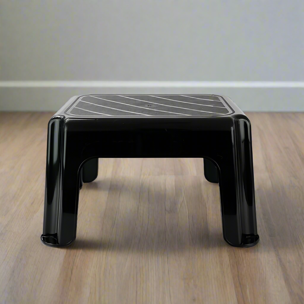Plastic Kids Step Stool Black