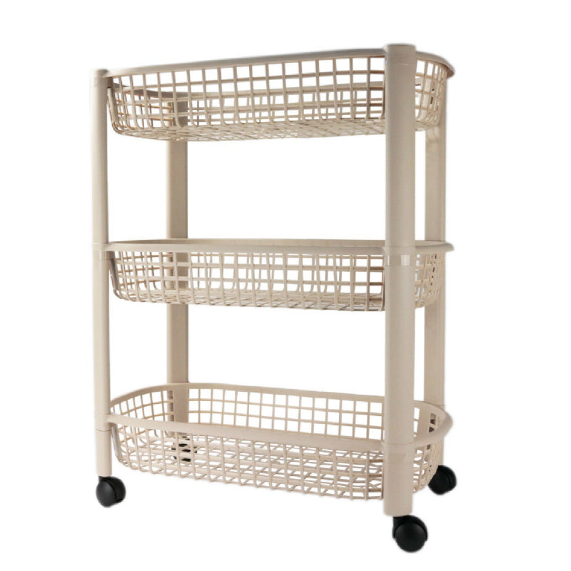 Three Layer Kitchen Storage Rack Beige