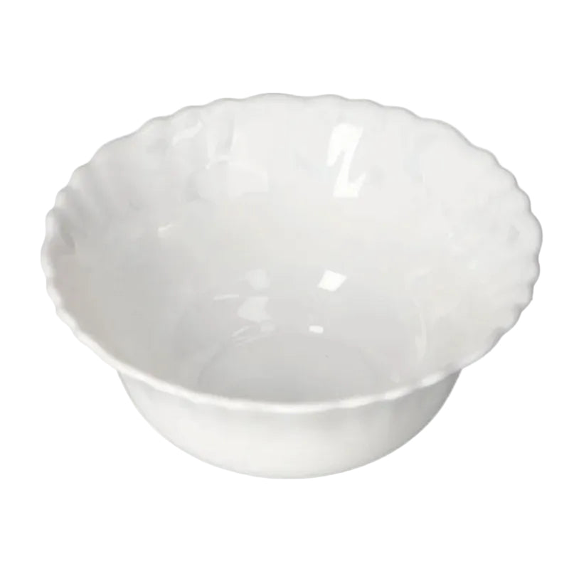 Opal Glass Dessert Bowl White 12.5cm
