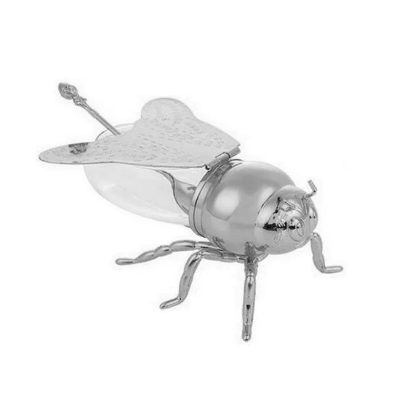 Silver Bee Sugar Pot
